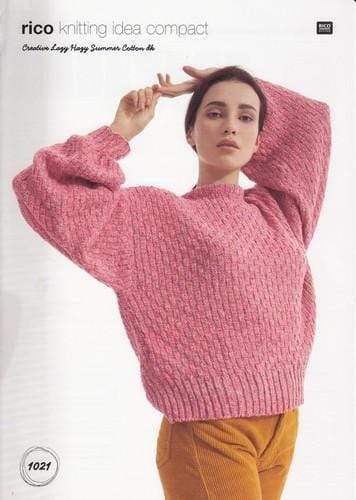 Rico Design Sweater Knitting Pattern Leaflet 1021H