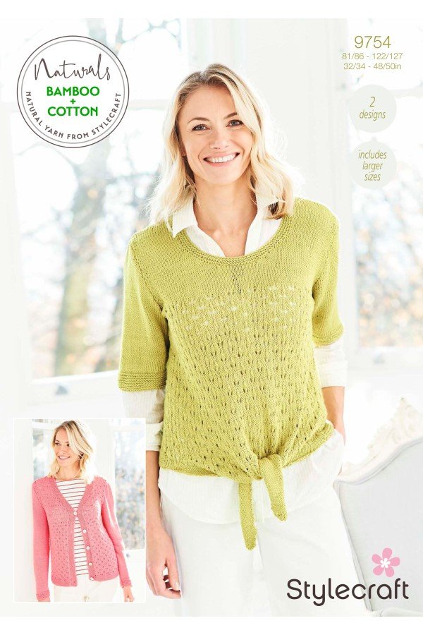 Stylecraft Sweaters Knitting Pattern Leaflet 9754H