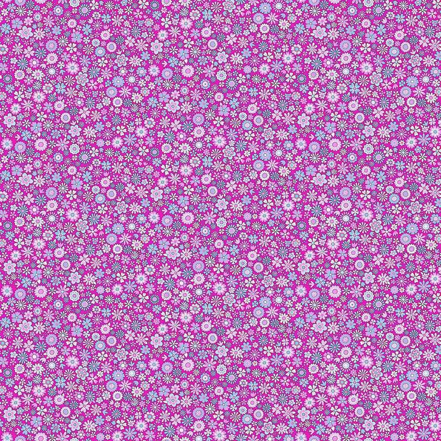 Makower Country Cuttings Blooms Pink Patchwork & Quilting Fabric 004/P 8 004_P_-Blooms