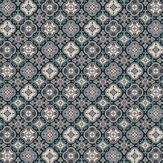 Makower Kindred Foulard – Blue 208/B Patchwork & Quilting Fabric