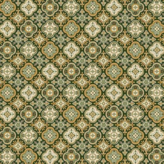 Makower Kindred Foulard – Green 208/G Patchwork & Quilting Fabric