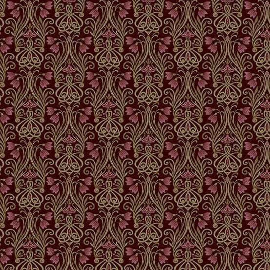 Makower Kindred Lily – Brown 210/V Patchwork & Quilting Fabric