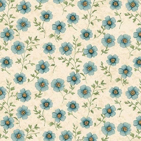 Makower Sparrow Falls Blossom – Ivory 10385/L Patchwork & Quilting Fabric