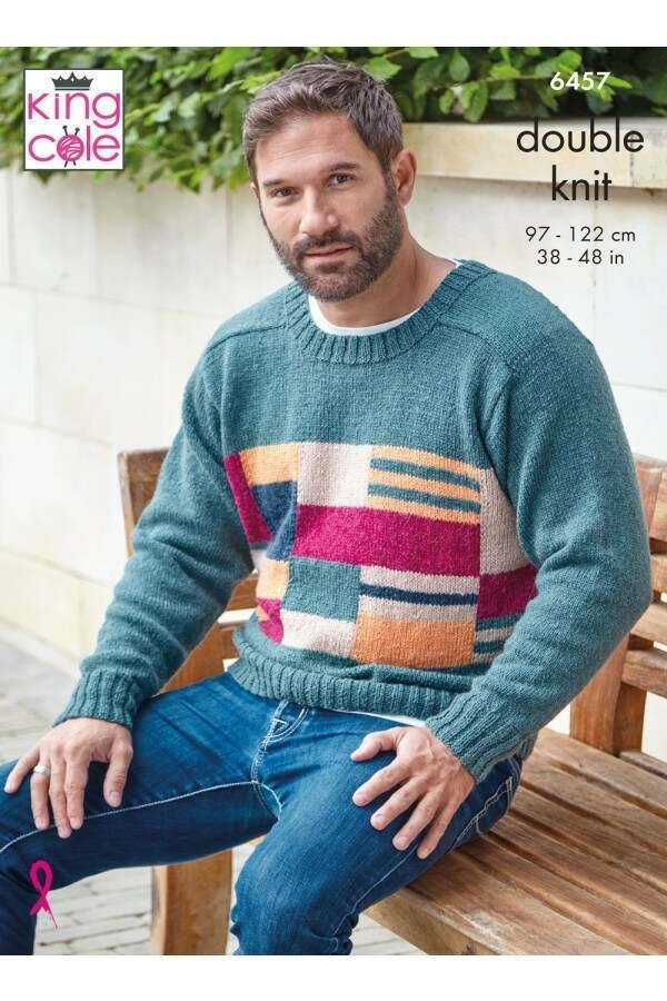 King Cole Sweaters Knitting Pattern Leaflet 6457