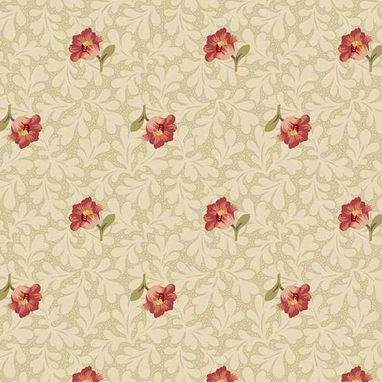 Andover Laundry Line Butter Cup Red Patchwork & Quilting Fabric 2/10099R