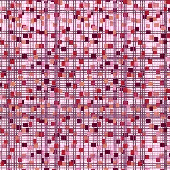 Andover Mystic Meadow Grid Red Patchwork & Quilting Fabric 2/10168R 10 Andover Mystic Meadow Grid Red Patchwork & Quilting Fabric 2/10168R