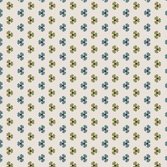 Andover Mystic Meadow Abstract Flower Cream Patchwork & Quilting Fabric 2/10167LT
