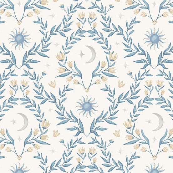 Makower Midnight Garden Flourish – Soft Ivory 2/10293L Patchwork & Quilting Fabric