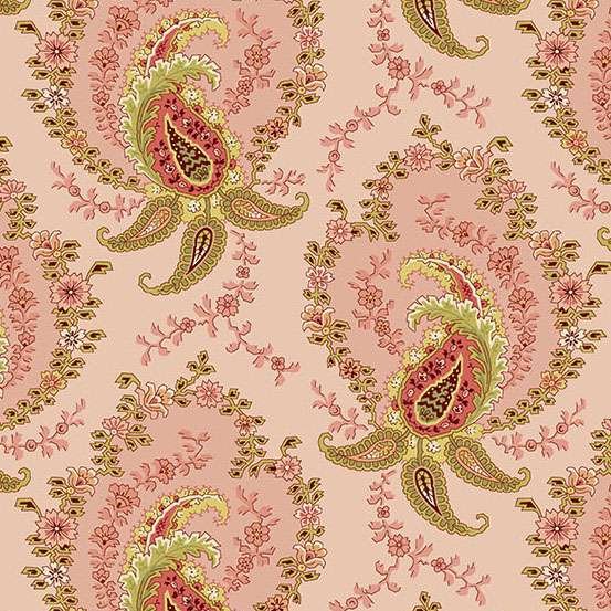 Makower Amber Paisley – Primrose 2/10565E Patchwork & Quilting Fabric