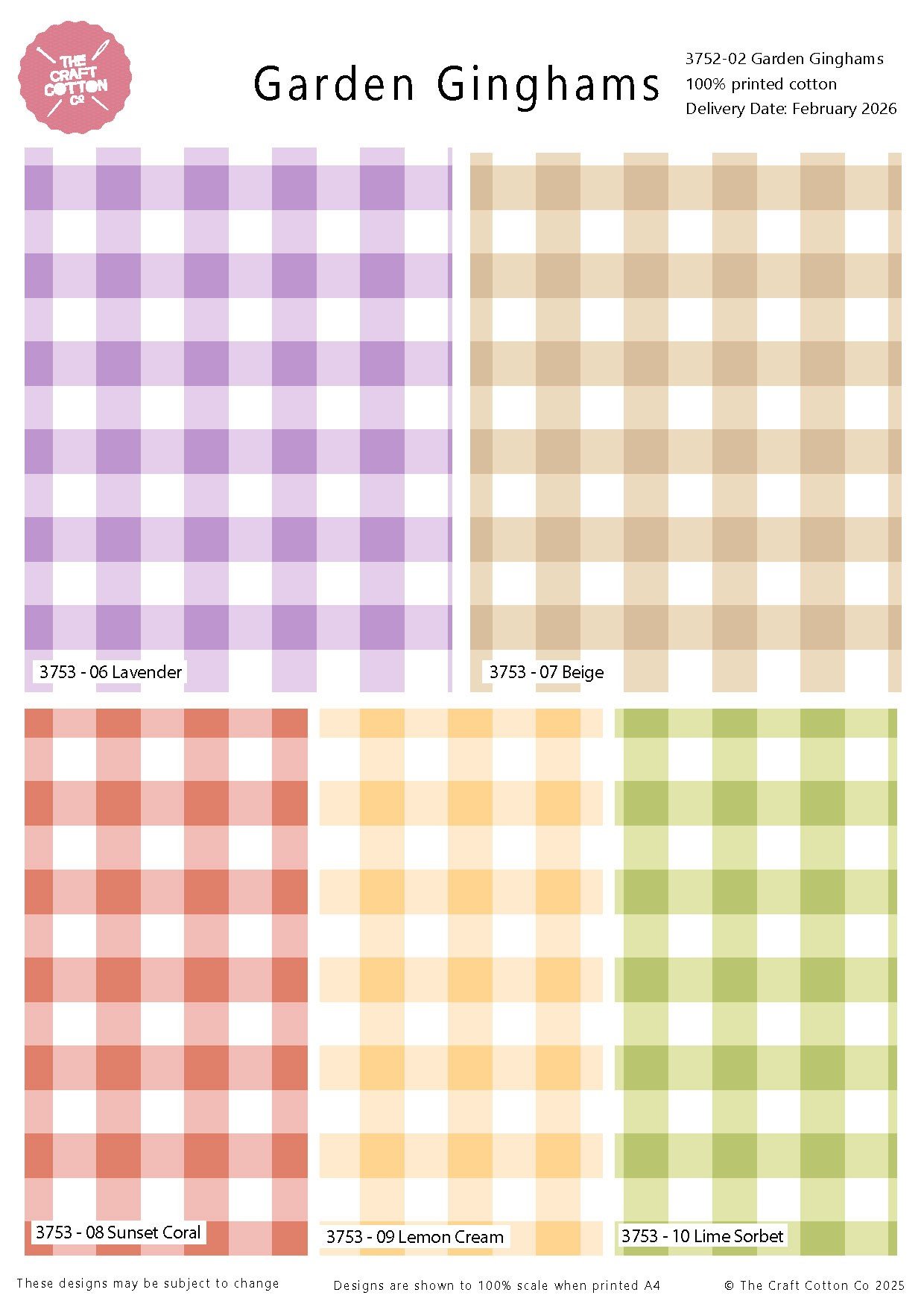 Garden Ginghams – Cotton Fat Quarters Bundle