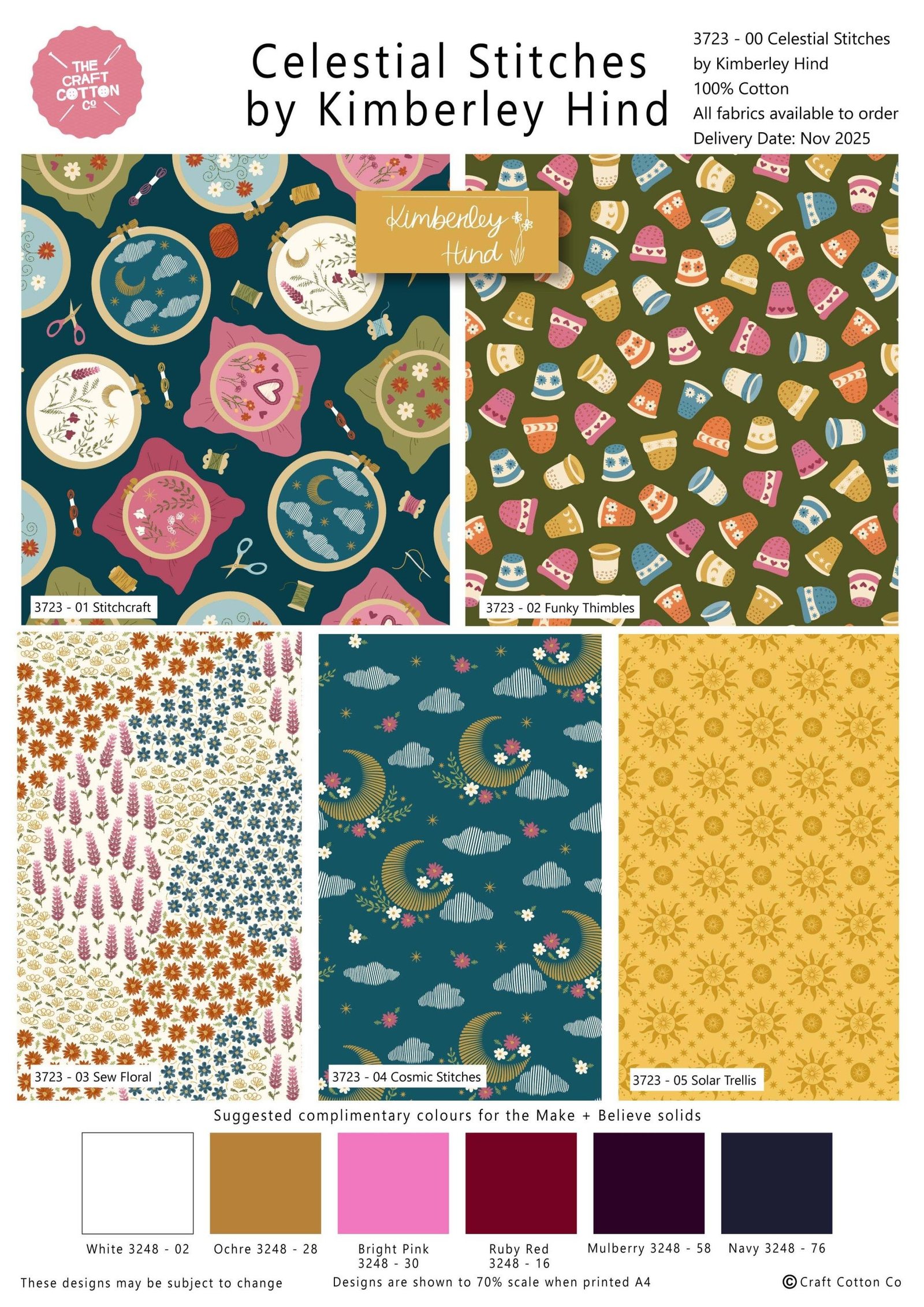 Celestial Stitches by Kimberley Hind – Fat Quarters Bundle