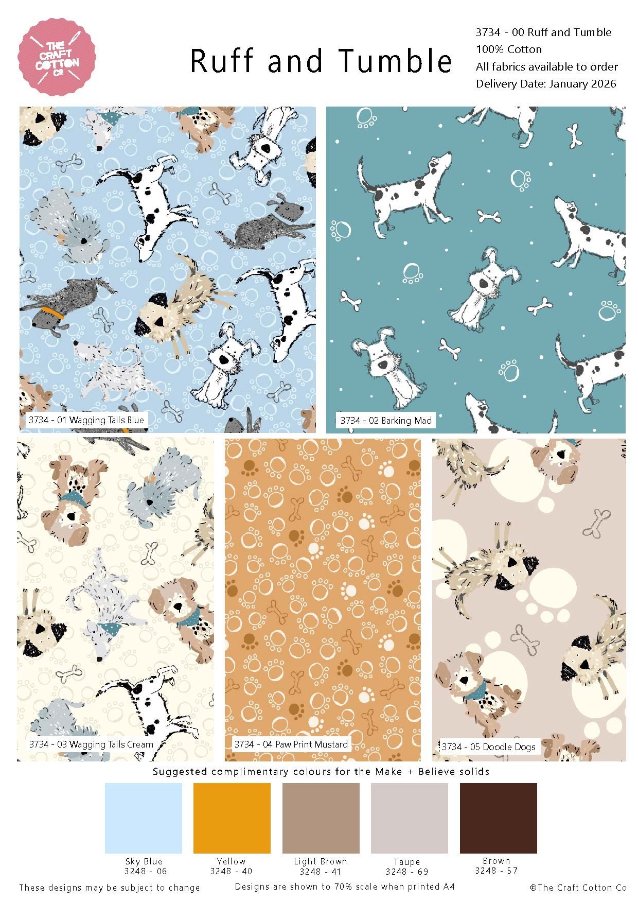 Ruff and Tumble by Susan Wheeler – Fat Quarter Bundle 6 Ruff and Tumble by Susan Wheeler – Fat Quarters Bundle