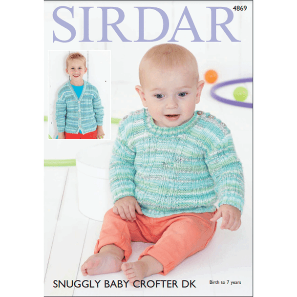 Sirdar Sweater and Cardigan Knitting Pattern Leaflet 4869H 6 Untitled-1__38687