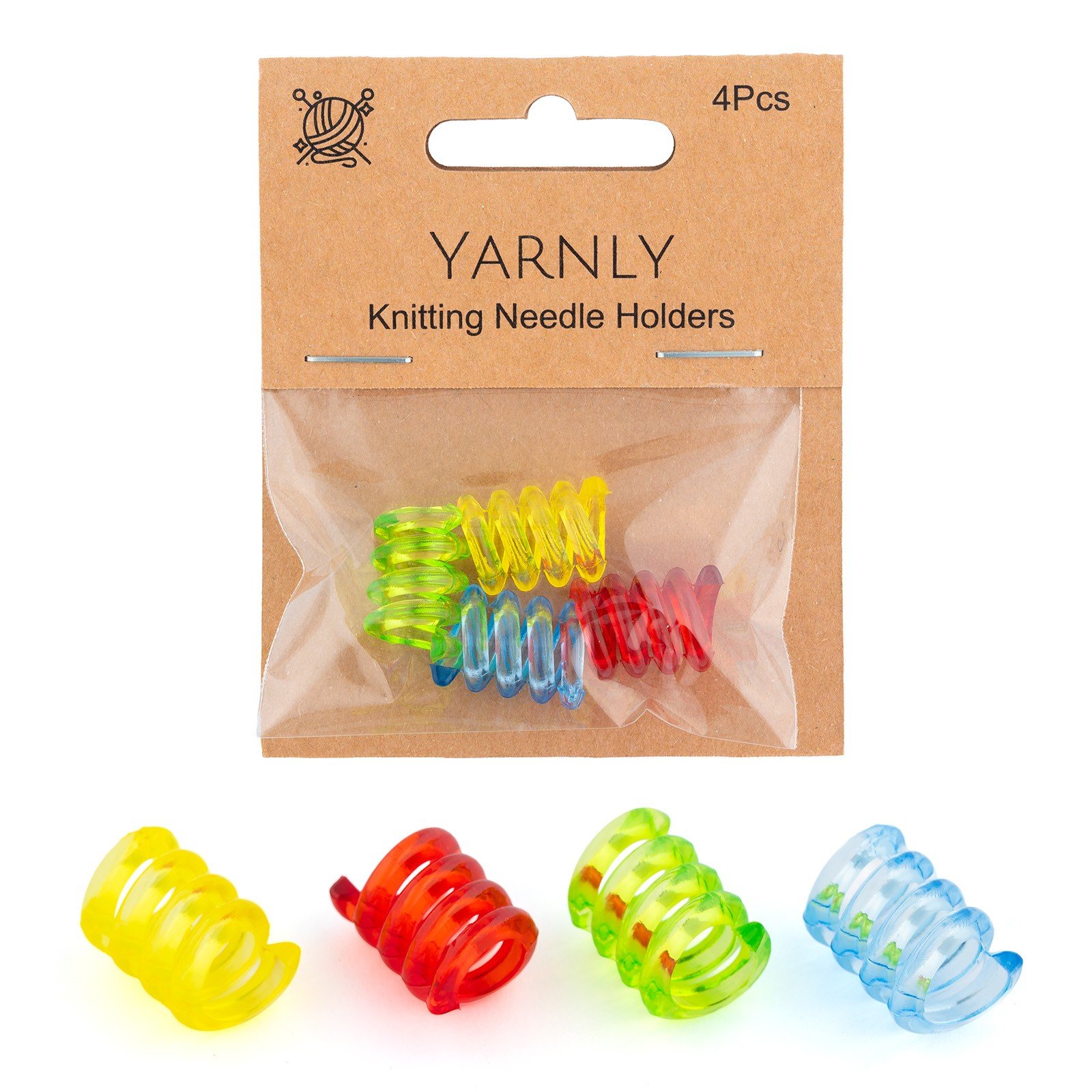Yarnly Knitting Needle Holders 4pcs