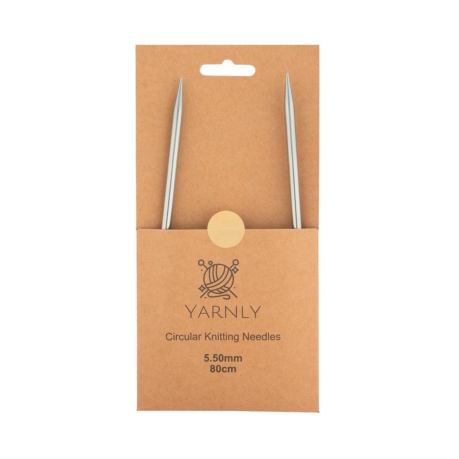Yarnly Circular Knitting Needles 5.5mm 80cm