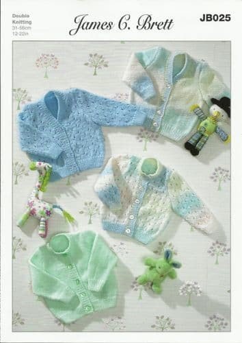 James C Brett Cardigans Knitting Pattern Leaflet JB025