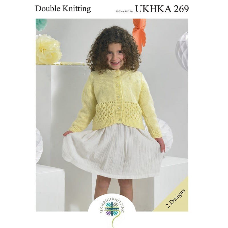 UKHKA Cardigans Knitting Pattern Leaflet UKHKA 269