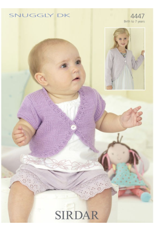 Sirdar Bolero Knitting Pattern Leaflet 4447 6 Sirdar Bolero Knitting Pattern Leaflet 4447