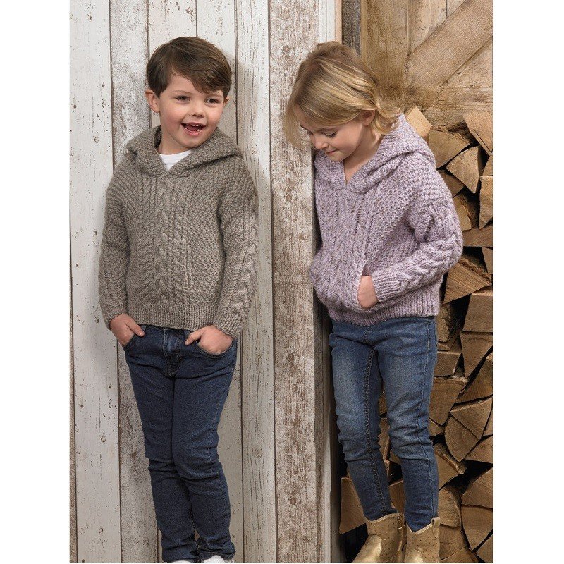 James C Brett Hooded Sweater Knitting Pattern Leaflet JB627H