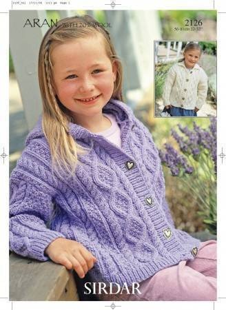 Sirdar Jackets Knitting Pattern Leaflet 2126H