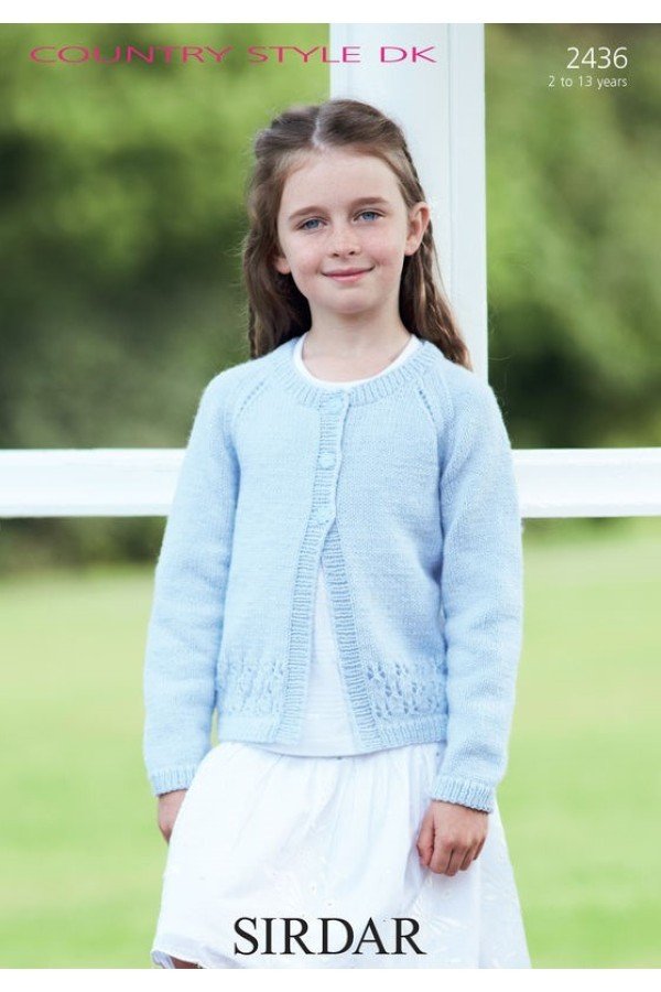 Sirdar Cardigan Knitting Pattern Leaflet 2436H