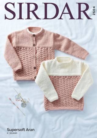 Sirdar Sweater and Jacket Knitting Pattern Leaflet 2504H