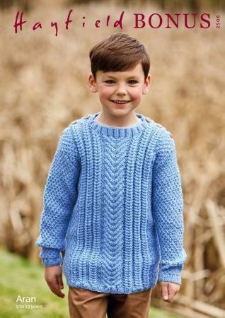 Hayfield Sweater Knitting Pattern Leaflet 2506H