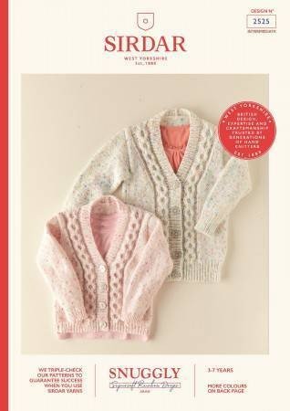 Sirdar Cardigans Knitting Pattern Leaflet 2525H 6 Sirdar Cardigans Knitting Pattern Leaflet 2525H