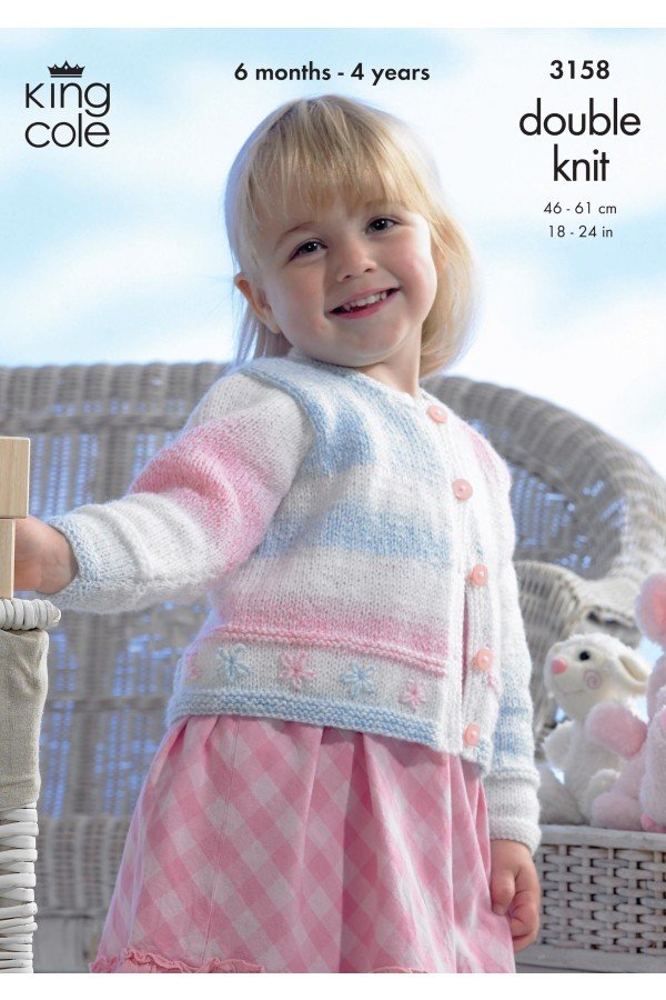 King Cole Cardigan and Bolero Knitting Pattern Leaflet 3158H