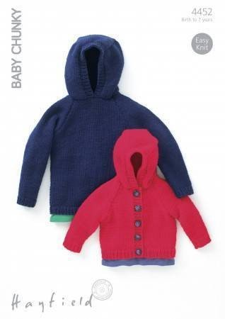 Hayfield Sweater and Jacket Knitting Pattern Leaflet 4452H