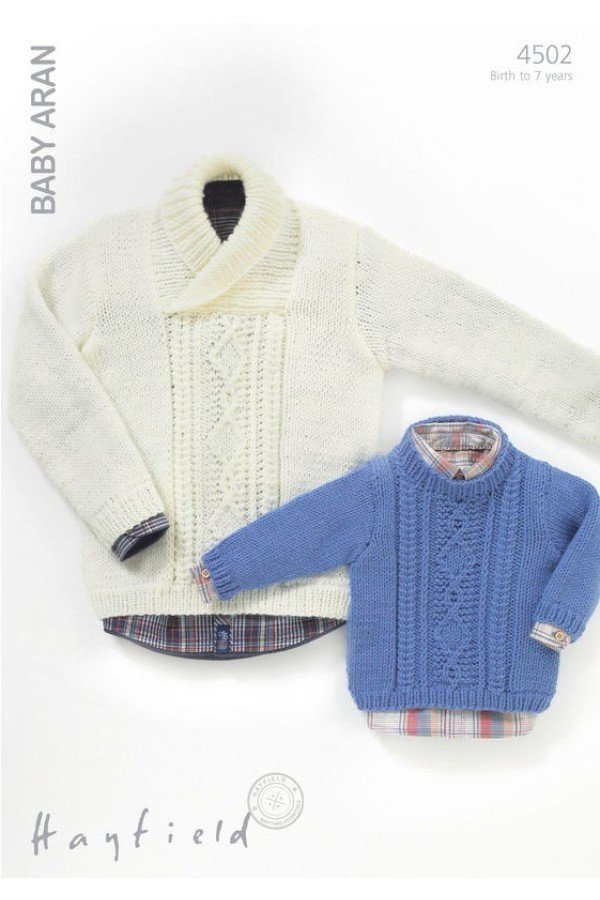 Hayfield Boys Sweaters Knitting Pattern Leaflet 4502H