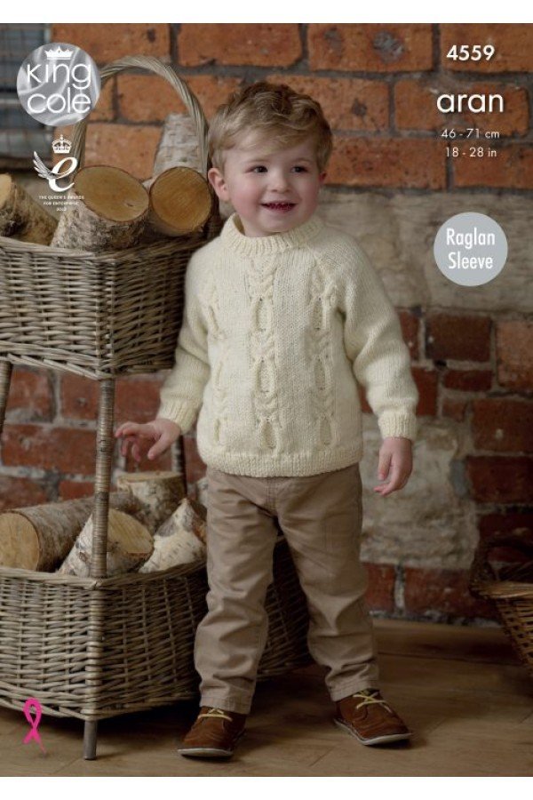 King Cole Sweater and Cardigan Knitting Pattern Leaflet 4559H