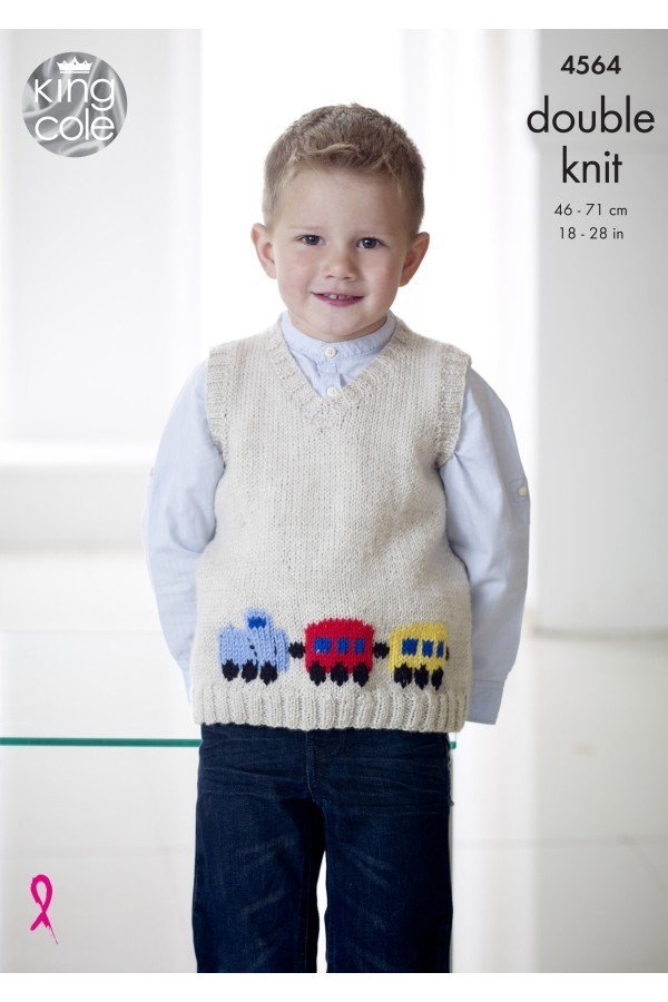 King Cole Slipovers Knitting Pattern Leaflet 4564H