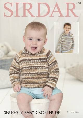 Sirdar Sweaters Knitting Pattern Leaflet 4753H