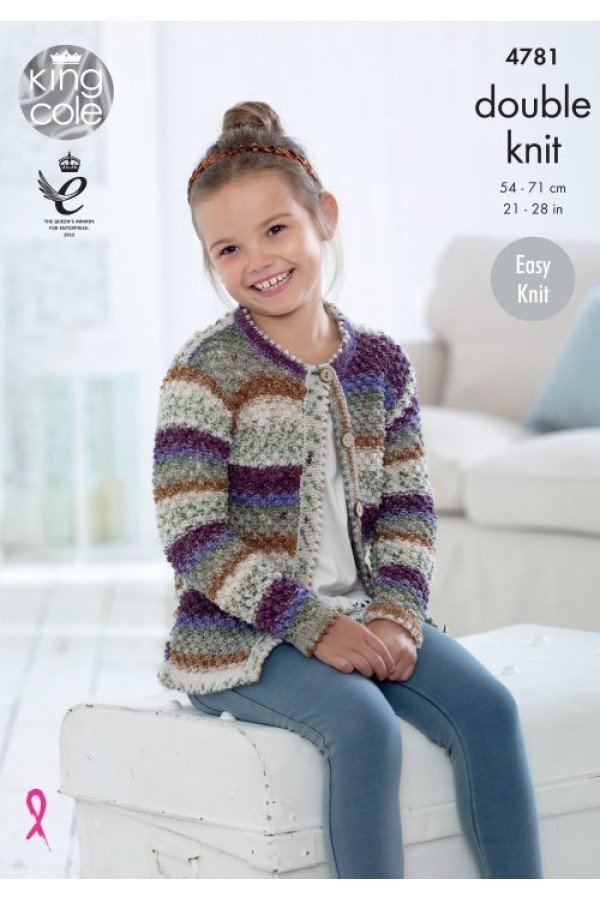 King Cole Cardigans Knitting Pattern Leaflet 4781H
