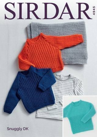 Sirdar Sweaters and Blankets Knitting Pattern Leaflet 4945H