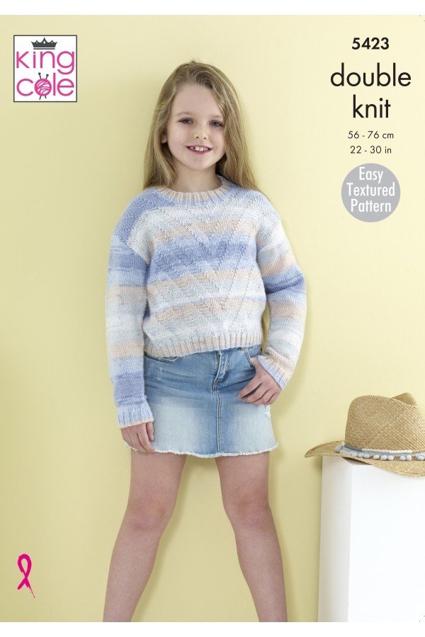 King Cole Sweaters Knitting Pattern Leaflet 5423H