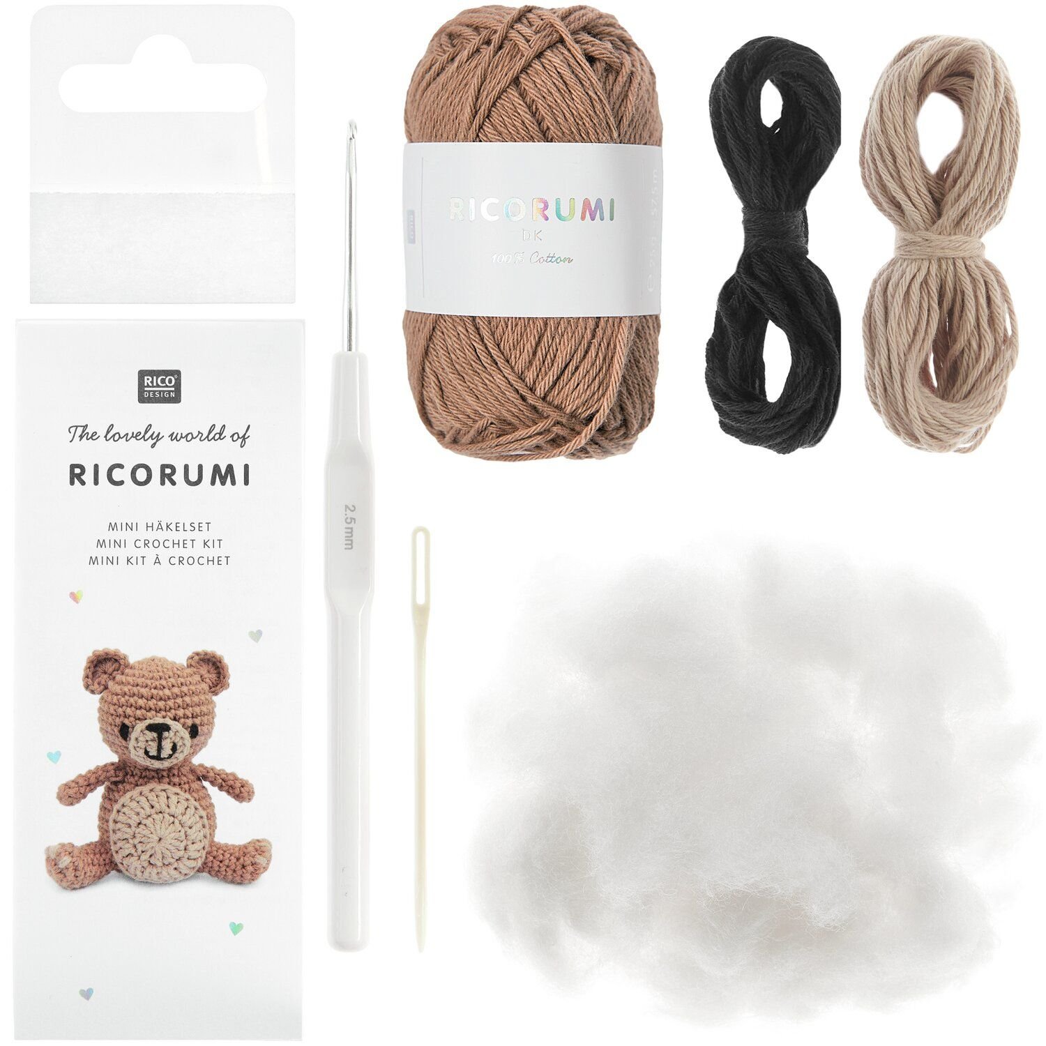 Rico Ricorumi Mini Easy Crochet Set – Teddy Bear 7 1209835-400027.042_SI_Q_2_1920x1920