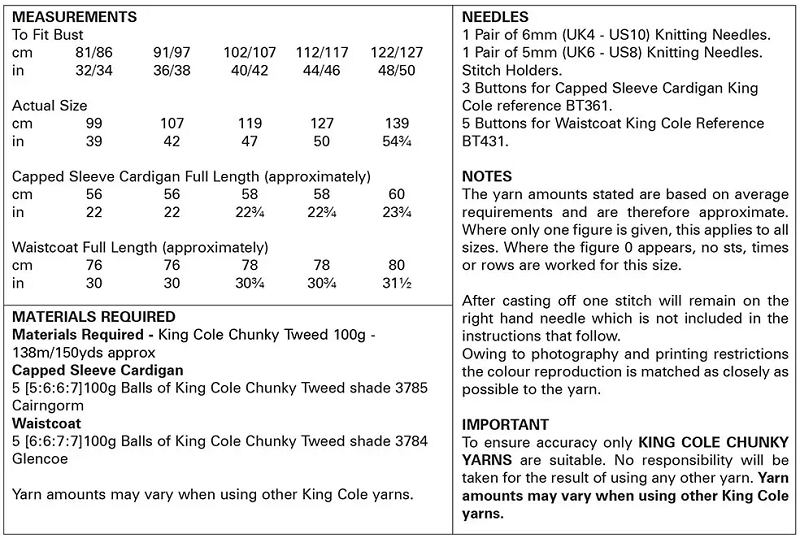King-Cole-6269-Instructions