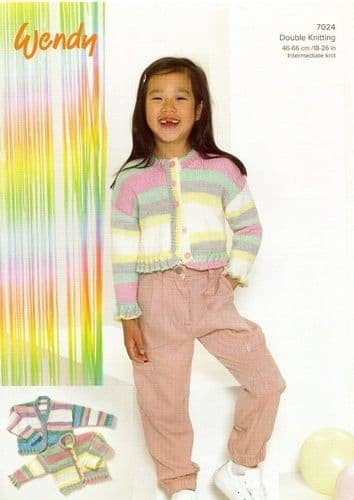 Wendy Cardigans Knitting Pattern Leaflet 7024