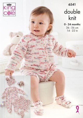 King Cole Baby Set Knitting Pattern Leaflet 6541