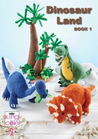 King Cole Dinosaur Land Knitting Book 1