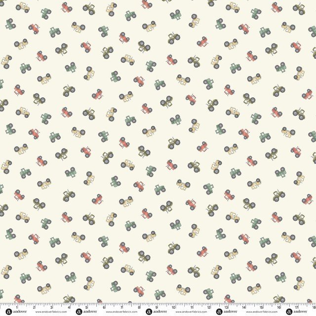 Makower Smallholding Tractors Cream MU-289-Q Patchwork & Quilting Fabric 10 Makower Smallholding Tractors Cream MU-289-Q Patchwork & Quilting Fabric