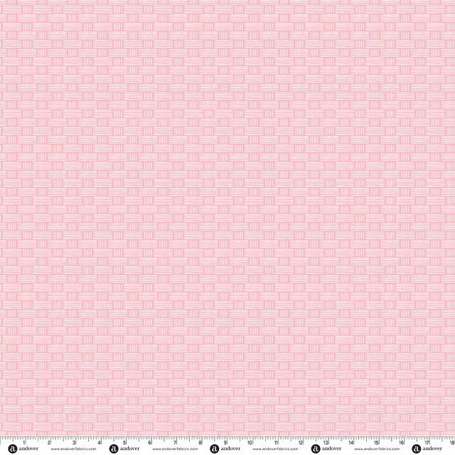 Andover Bunny Hops Spring Basket Weave Blush A-10671-E Patchwork & Quilting Fabric 8 Makower Bunny Hops Spring Basket Weave Blush A-10671-E Patchwork & Quilting Fabric