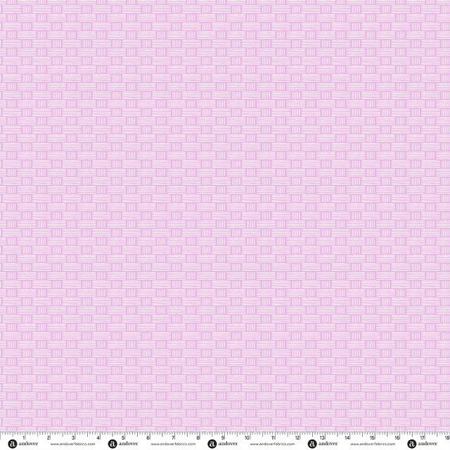Andover Bunny Hops Spring Basket Weave Lilac A-10671-P Patchwork & Quilting Fabric 8 Makower Bunny Hops Spring Basket Weave Lilac A-10671-P Patchwork & Quilting Fabric