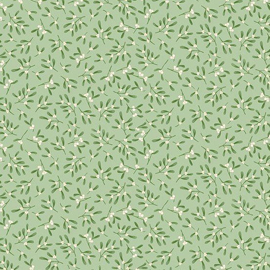 Andover Country Christmas Mistletoe Green MU-235-G Patchwork & Quilting Fabric 10 Makower Country Christmas Mistletoe Green MU-235-G Patchwork & Quilting Fabric