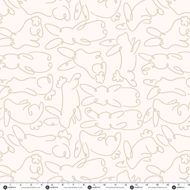 Andover Bunny Hops Spring Bunny Loops Cottontail A-10672-L Patchwork & Quilting Fabric 8 Makower Bunny Hops Spring Bunny Loops Cottontail A-10672-L Patchwork & Quilting Fabric