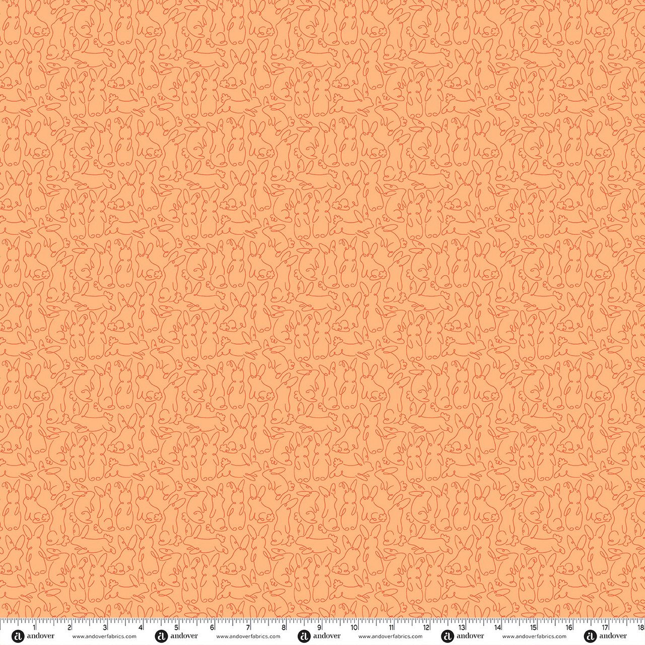 Andover Bunny Hops Spring Bunny Loops Carrot A-10672-0 Patchwork & Quilting Fabric 8 Makower Bunny Hops Spring Bunny Loops Carrot A-10672-0 Patchwork & Quilting Fabric