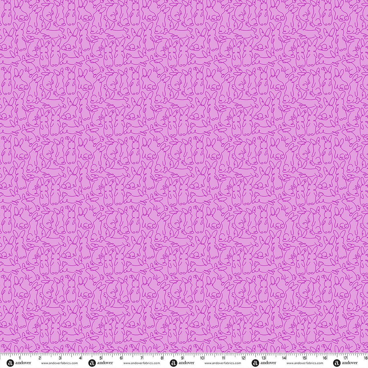 Andover Bunny Hops Spring Bunny Loops Lilac A-10672-P Patchwork & Quilting Fabric 8 Makower Bunny Hops Spring Bunny Loops Lilac A-10672-P Patchwork & Quilting Fabric