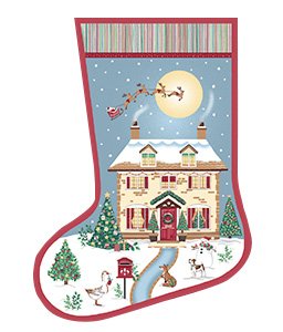 Christmas Stocking – Country Christmas by Makower UK